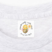 Cute Bumble Bee Handmade with Love Personalized Etiketten (Befestigt)