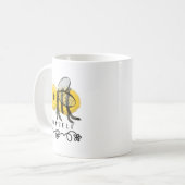 Cute Bumblebee Bee Yourself  Kaffeetasse (Vorderseite Links)