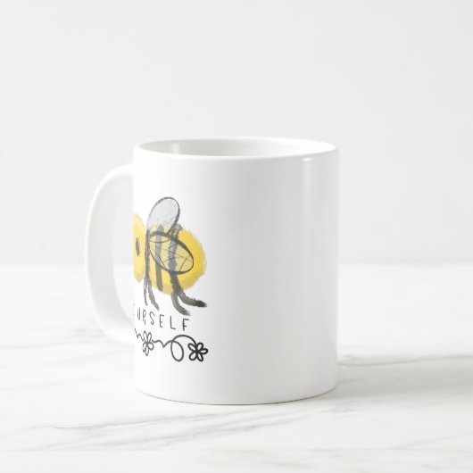 Cute Bumblebee Bee Yourself  Kaffeetasse (Vorderseite Links)