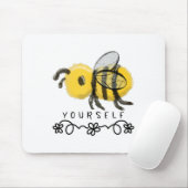 Cute Bumblebee Bee Yourself Mousepad (Mit Mouse)