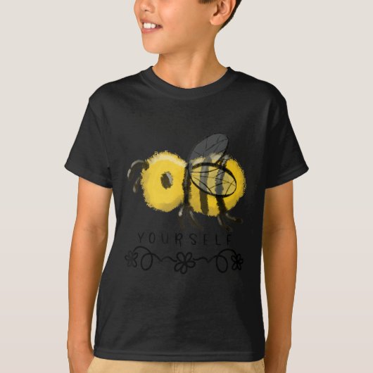 Cute Bumblebee Bee Yourself  T-Shirt (Vorderseite)
