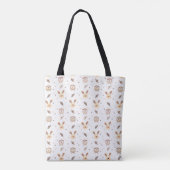 Cute Bunnies, Owls and Moths Tote Tasche (Rückseite)