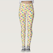 Cute Bunnies Pattern Leggings (Vorderseite)