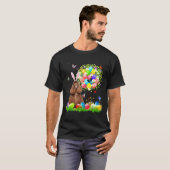 Cute Bunny American Cocker Spaniel Easter Eggs Tre T-Shirt (Vorne ganz)