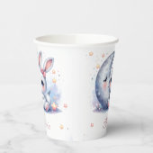 cute bunny and silver moon paper cups pappbecher (Links)