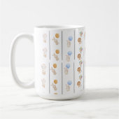 Cute bunny animals pastel kaffeetasse (Links)