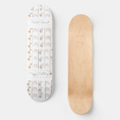 Cute bunny animals pastel skateboard (Vorderseite)
