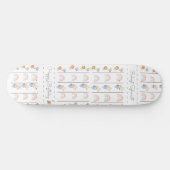 Cute bunny animals pastel skateboard (Horizontal)