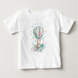 Cute bunny AVIATION, personalisiert Baby T-shirt