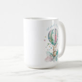 Cute bunny AVIATION, personalisiert Kaffeetasse (VorderseiteRechts)