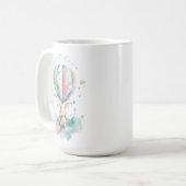 Cute bunny AVIATION, personalisiert Kaffeetasse (Vorderseite Links)