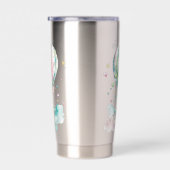 Cute bunny AVIATION, personalisiert Thermobecher (Rechts)