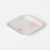 Cute Bunny Baby Shower paper plate Pappteller (Gewinkelt)