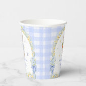 Cute Bunny Blue Baby Shower Paper Cups Pappbecher (Rechts)