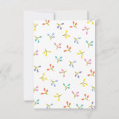 Cute Bunny Border Easter Invitation Egg Hunt Einladung (Rückseite)