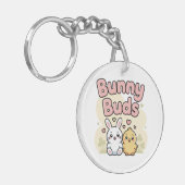 Cute Bunny Buds Easter Keychain Schlüsselanhänger (Vorderseite links)
