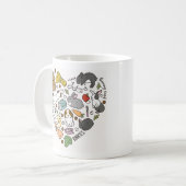 Cute Bunny Bunnies Reusable friendly Bunny Lover Kaffeetasse (Vorderseite Links)