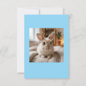 Cute bunny card dankeskarte (Rückseite)
