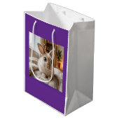 Cute bunny card mittlere geschenktüte (Vorderseite Schrägansicht)