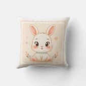 Cute Bunny Cartoon Cushion Kissen (Rückseite)