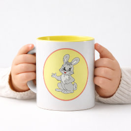 Cute Bunny Cartoon Kids Tasse