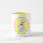 Cute Bunny Cartoon Kids Tasse (Zentrum)
