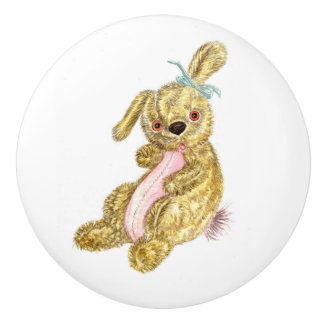 Cute Bunny Ceramic Knob Keramikknauf