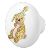 Cute Bunny Ceramic Knob Keramikknauf (Rechts)