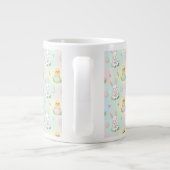 Cute Bunny Chick & Lamb Easter Pattern Jumbo-Tasse (Rückseite)