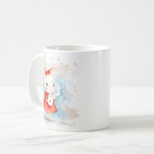 Cute Bunny Christmas Mug Wrap Kaffeetasse (Vorderseite Links)