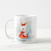 Cute Bunny Christmas Mug Wrap Kaffeetasse (Links)