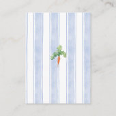 Cute Bunny Clothesline Baby Shower Book Request Begleitkarte (Rückseite)