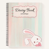cute bunny diary notebook, notizblock (Vorderseite)