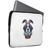 Cute Bunny Ear Saint Bernard Dog Easter Egg Owner  Laptopschutzhülle (Vorne Rechts)