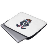 Cute Bunny Ear Saint Bernard Dog Easter Egg Owner  Laptopschutzhülle (Vorne Knopf)
