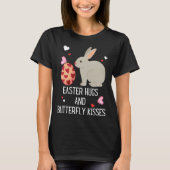 Cute Bunny Ears Happy Easter Rabbit Quote Saying W T-Shirt (Vorderseite)