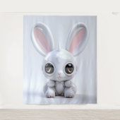 Cute Bunny Ears Tapestry Wandteppich (Vorderseite)