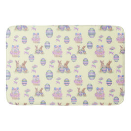 Cute Bunny Easter Egg Bath Mat Badematte