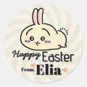 cute bunny easter Sticker (Vorderseite)