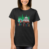 Cute Bunny Eggs Easter Camping Happy Easter Day Ca T-Shirt (Vorderseite)