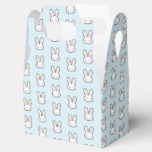 Cute Bunny Face Rabbit Pattern Geschenkschachtel (Geöffnet)