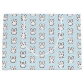 Cute Bunny Face Rabbit Pattern Große Geschenktüte (Vorderseite)