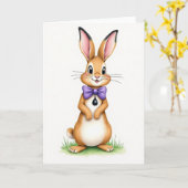 Cute Bunny Friend Greeting Card Karte (Gelbe Blume)