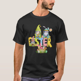 Cute Bunny Gnome Easter Day Eggs Gnomes Easter 202 T-Shirt