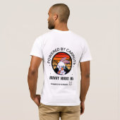 Cute Bunny Hugging Carrot Retro Sunset T-Shirt (Schwarz voll)