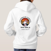 Cute Bunny Hugging Carrot Retro Sunset T-Shirt  Hoodie (Rückseite)