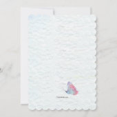 Cute Bunny in Basket Invitation Einladung (Rückseite)