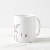 Cute Bunny Love Kaffeetasse (VorderseiteRechts)