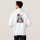 Cute Bunny Merry Christmas – Holiday Rabbit Hoodie (Schwarz voll)