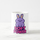 Cute Bunny Minimal Neon Design Kaffeetasse (Mittel)